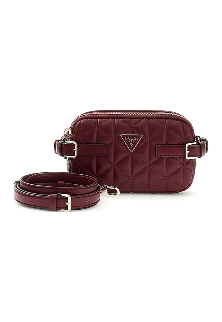 Geanta crossbody matlasata Paisleigh, Visiniu