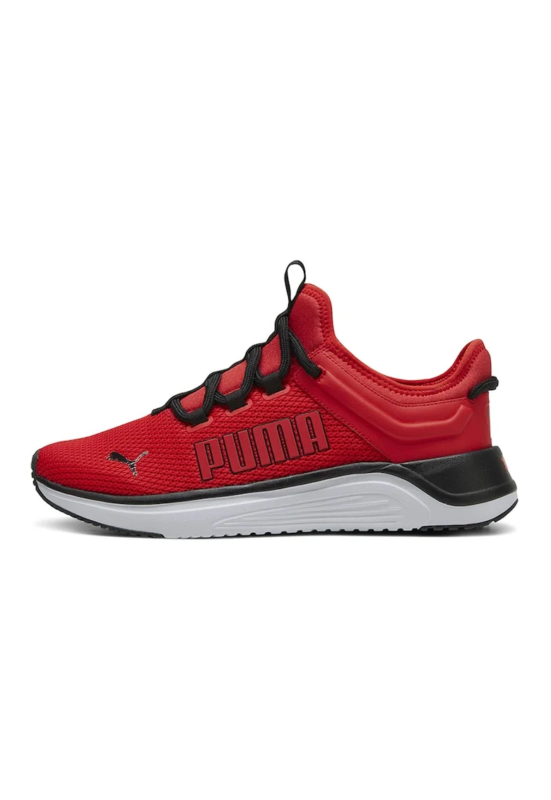 Pantofi slip-on de plasa, pentru alergare Softride Astro, Negru/Rosu vermillion