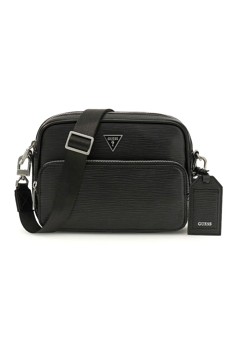 Geanta crossbody cu fermoar Milano, Negru
