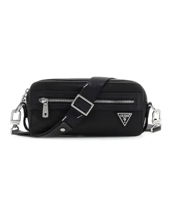 Geanta crossbody cu bareta ajustabila si detasabila Berlin, Negru
