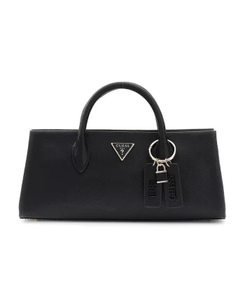 Geanta crossbody din piele ecologica cu bareta detasabila Noelle, Negru