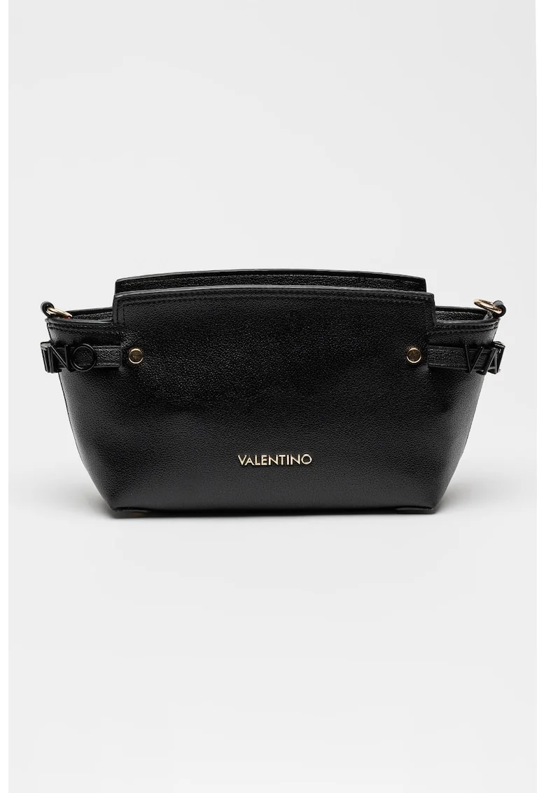 Geanta crossbody cu detaliu logo, Negru