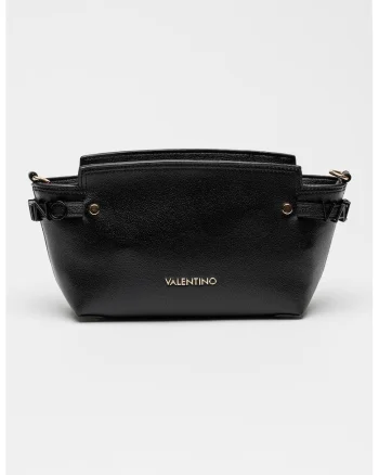 Geanta crossbody cu detaliu logo, Negru