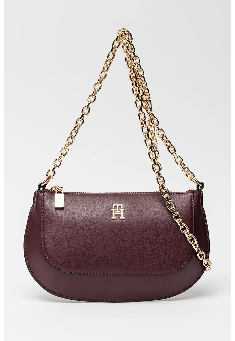 Geanta crossbody cu bareta de lant Glam, Violet tyrian