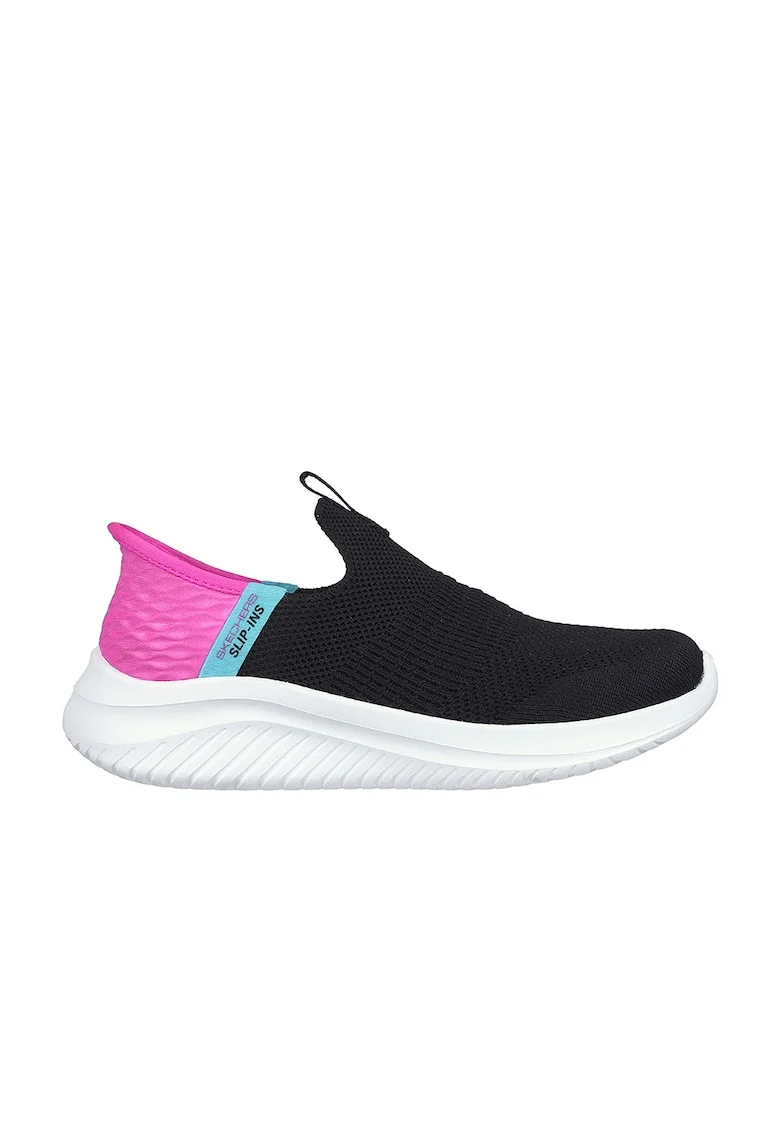 Pantofi sport slip-ins Ultra Flex 3.0, Negru/Fucsia