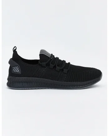 Pantofi sport slip-on din plasa, Negru/Gri inchis