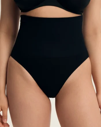 Chiloti modelatori cu talie inalta, Negru, Shrinky, Negru