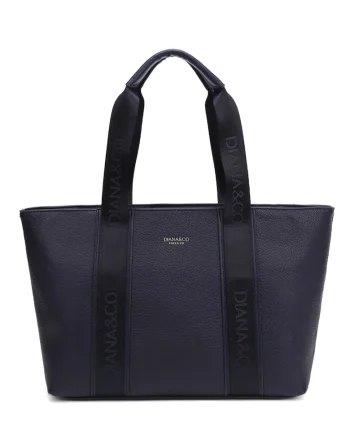 Geanta crossbody din piele ecologica Elara, Bleumarin