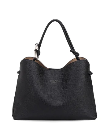 Geanta crossbody de piele ecologica cu etui detasabil Elora Lux, Negru