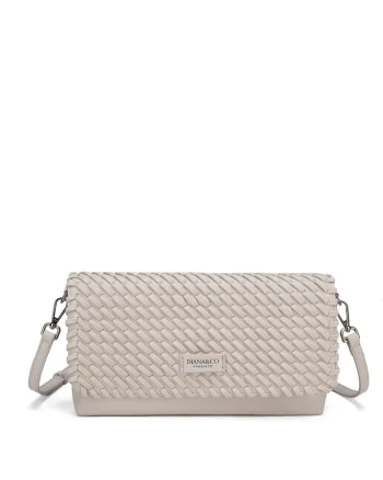 Geanta crossbody de piele ecologica cu aspect texturat Eirwen, Bej