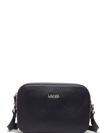 Geanta crossbody din piele ecologica, Negru