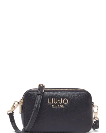Geanta crossbody cu 2 compartimente, Negru