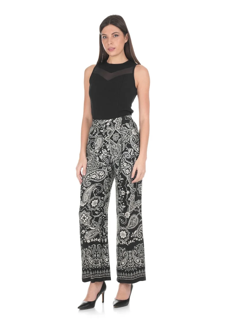 Pantaloni cu imprimeu paisley