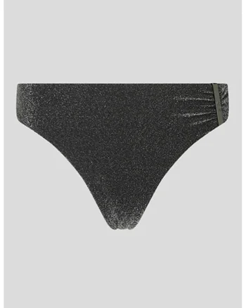Slip brazilian, Negru/Argintiu