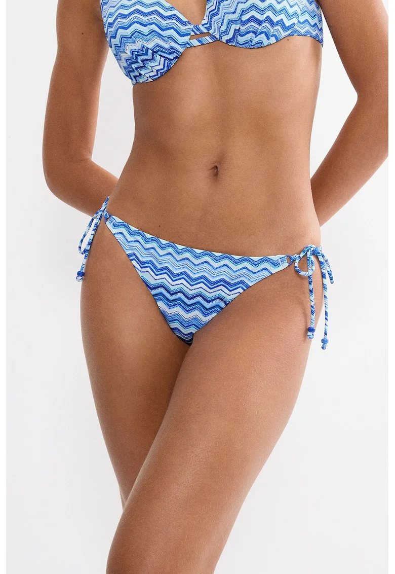 Slip brazilian Mix&Match Summer, Albastru glaciar/Albastru deschis