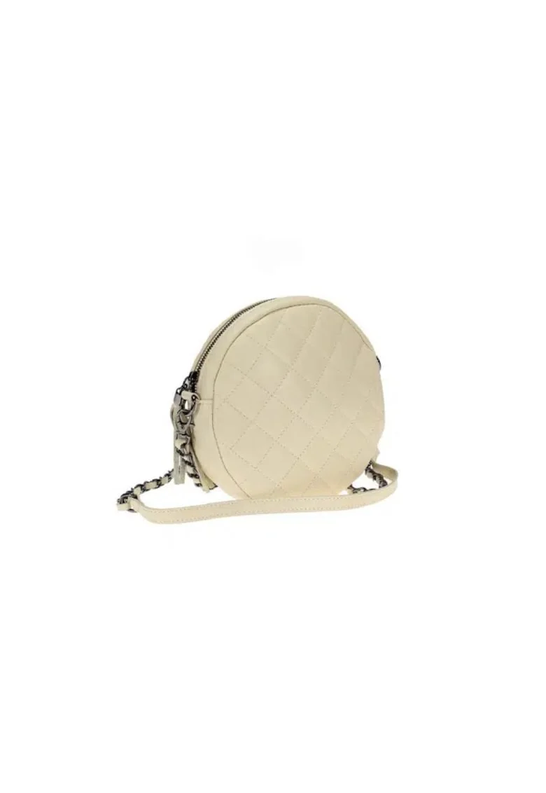 Crossbody dama din piele naturala  Ekanta, Bej