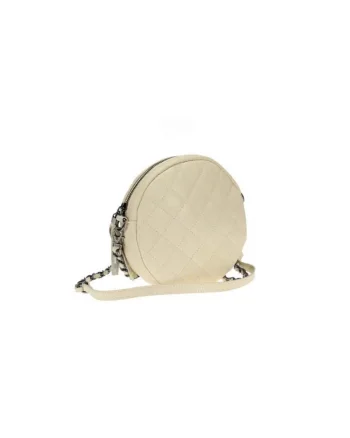 Crossbody dama din piele naturala  Ekanta, Bej