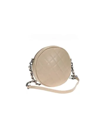 Crossbody dama din piele naturala  Ekanta, Roz, 21 x 21 x 5 cm