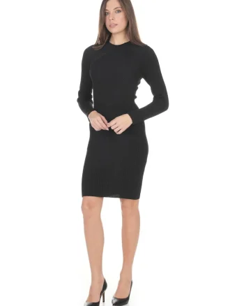 Rochie bodycon cu aspect striat