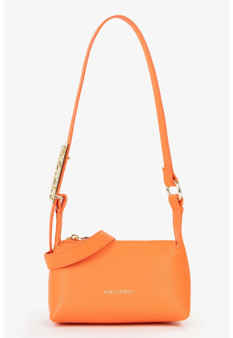 Geanta crossbody de piele ecologica, Portocaliu