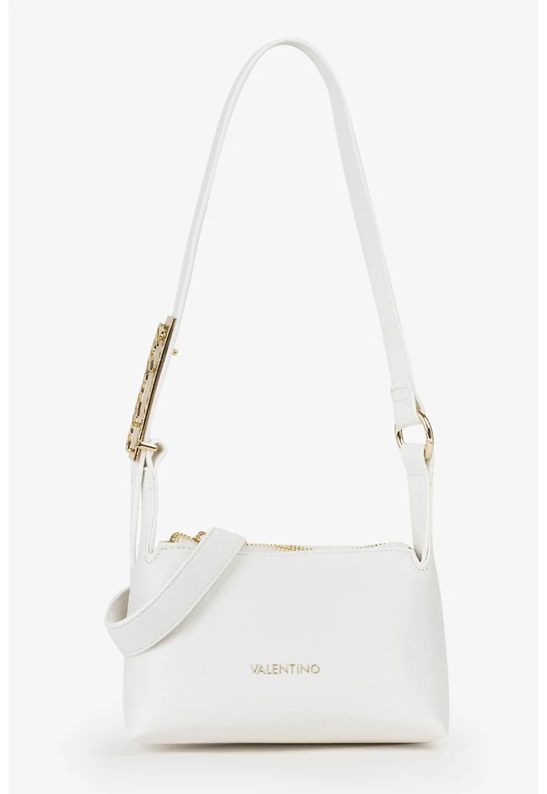 Geanta crossbody de piele ecologica, Alb