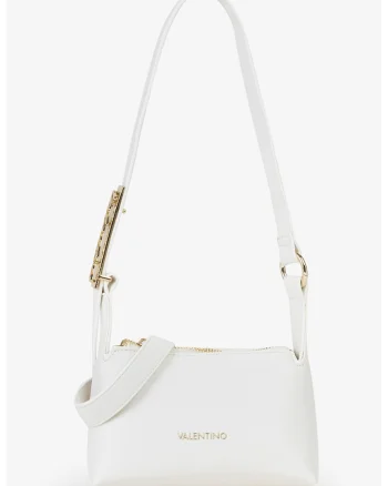 Geanta crossbody de piele ecologica, Alb