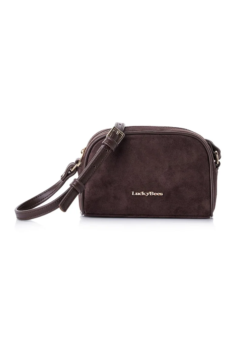 Geanta crossbody  din piele intoarsa sintetica