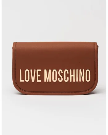 Geanta crossbody de piele ecologica cu clapa, Maro scortisoara