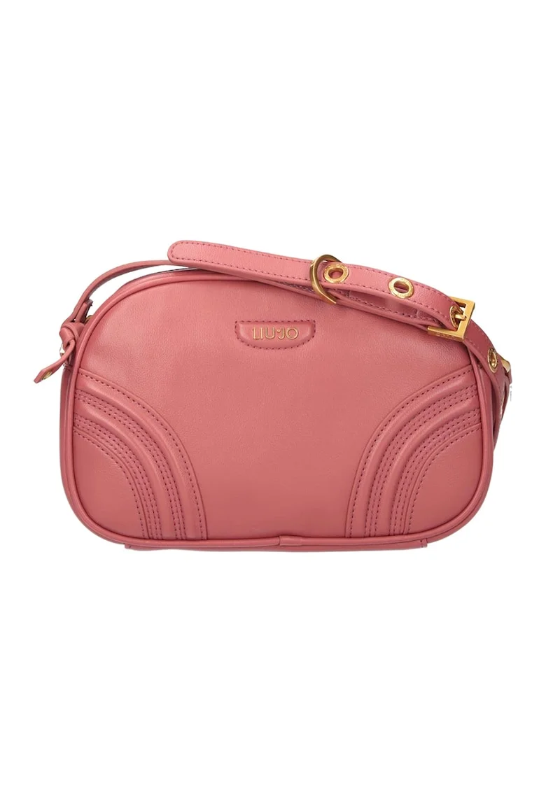 Geanta de piele ecologica crossbody Chandani, Rosu stins