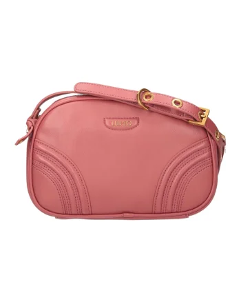 Geanta de piele ecologica crossbody Chandani, Rosu stins