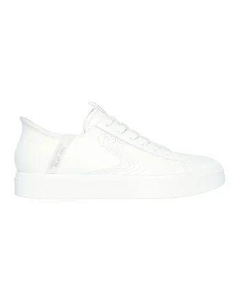 Pantofi sport slip-ins din piele si piele ecologica Eden LX, Alb optic