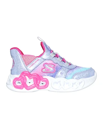 Pantofi sport slip-ins cu lumini LED, Albastru lavanda/Roz