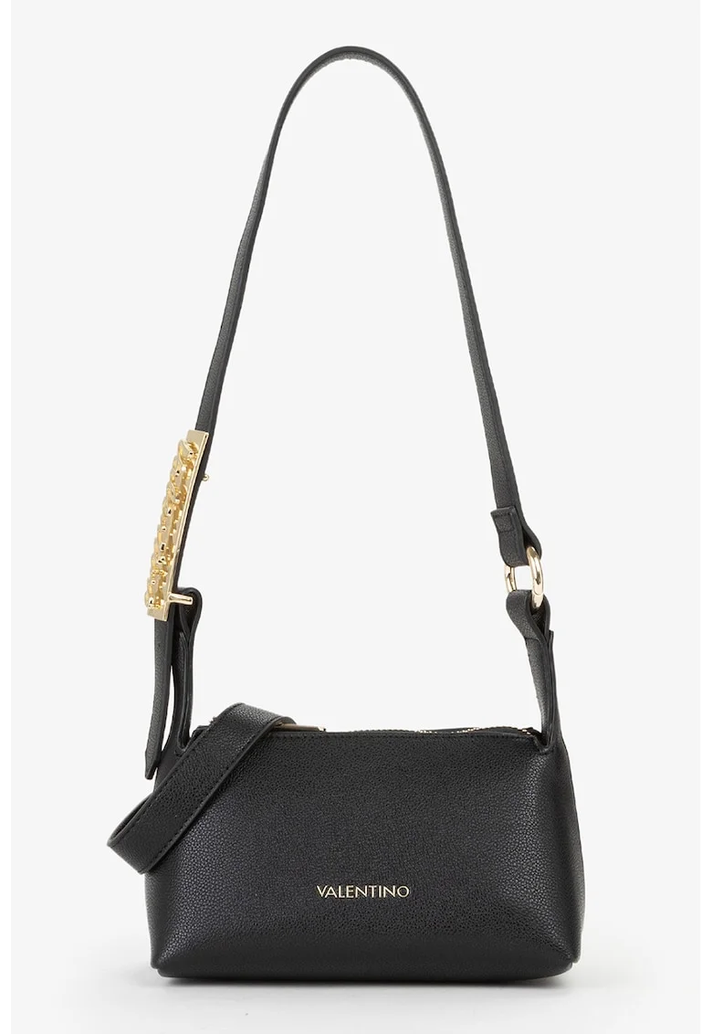 Geanta crossbody de piele ecologica, Negru