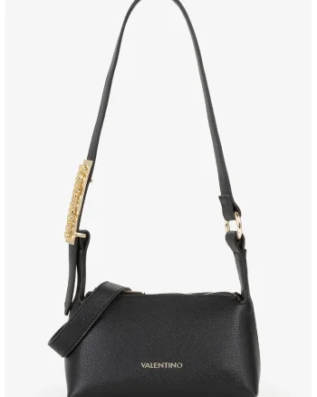 Geanta crossbody de piele ecologica, Negru