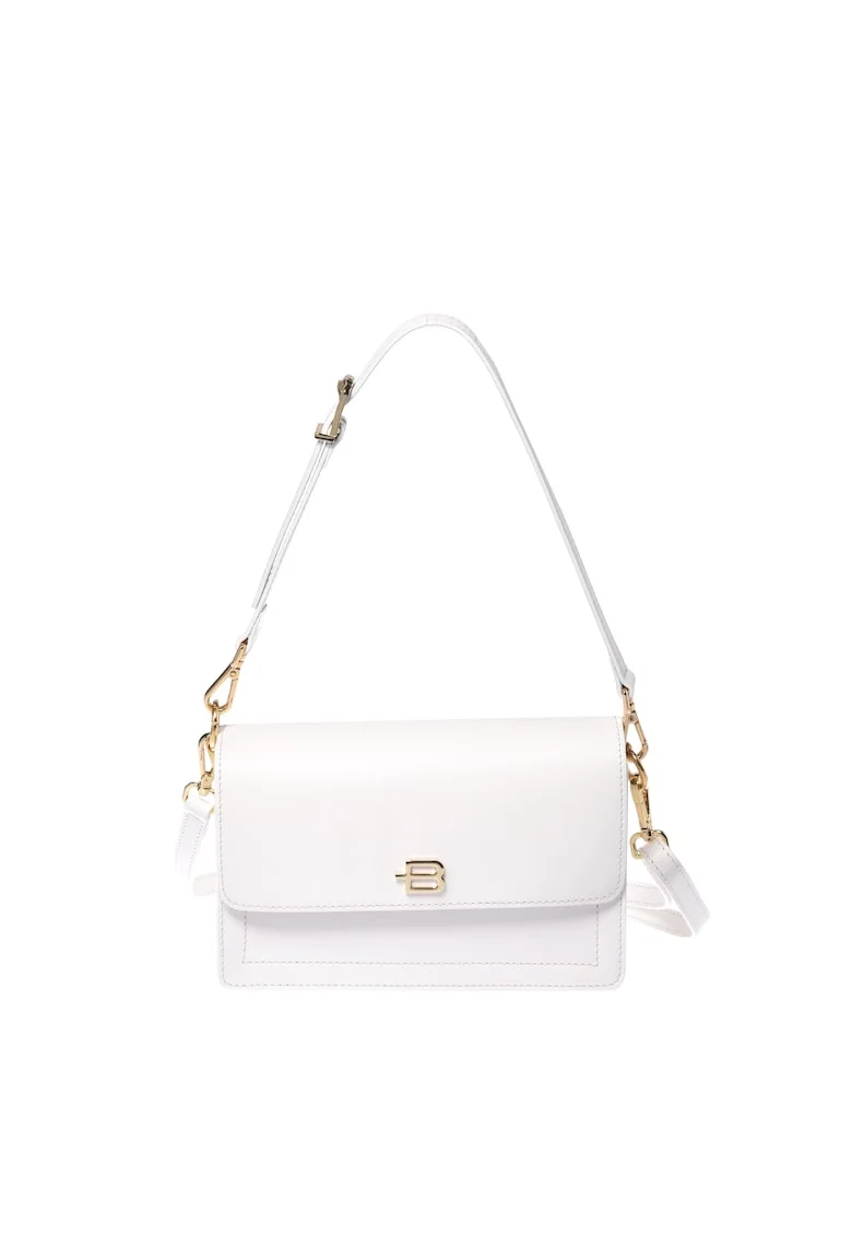 Geanta crossbody eleganta, Alb, 15x23x10