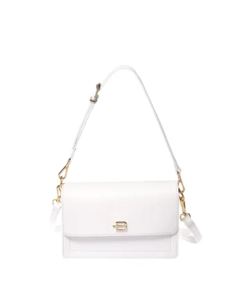 Geanta crossbody eleganta, Alb, 15x23x10