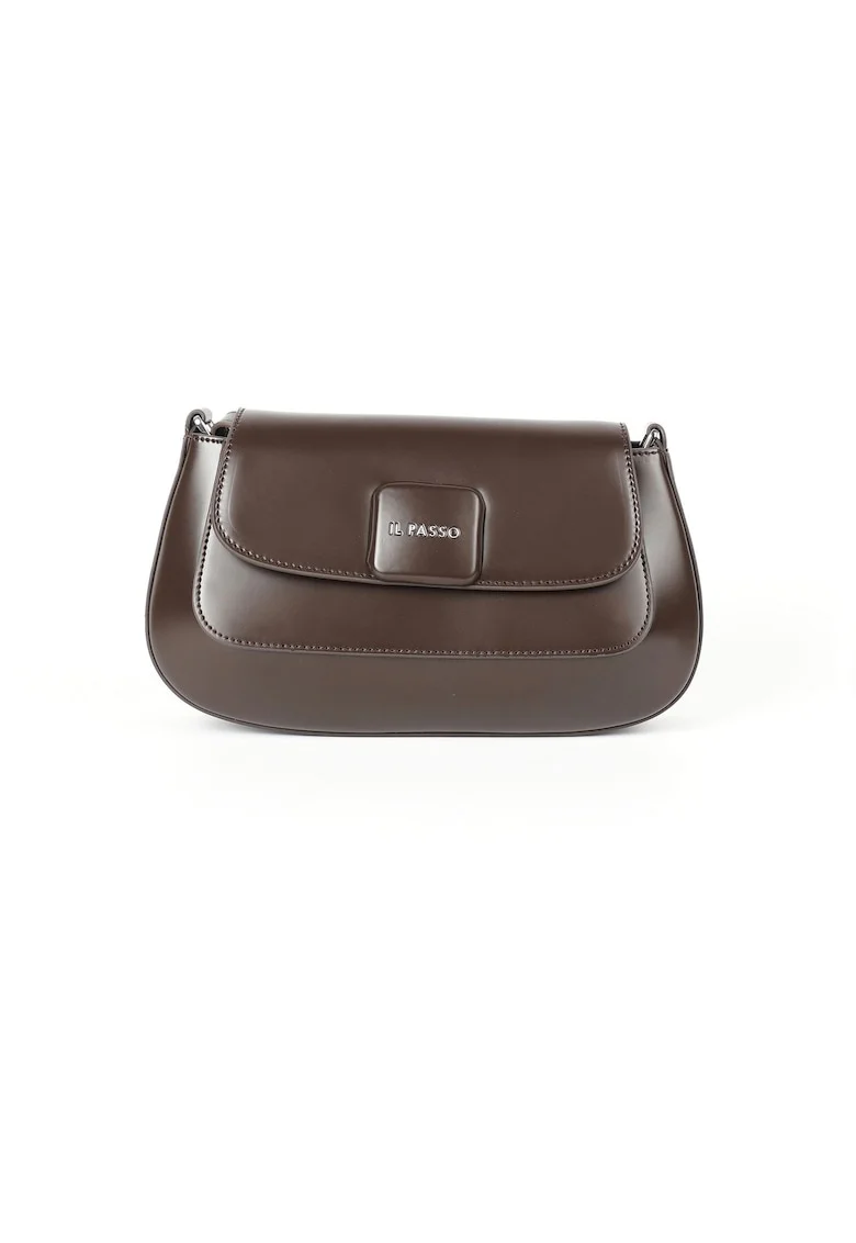 Geantă din piele crossbody Kori, Maro, Lungime: 26.5 cm Inaltime: 13 cm Adancime: 11 cm