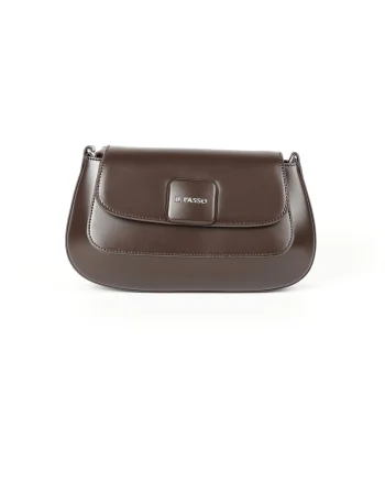 Geantă din piele crossbody Kori, Maro, Lungime: 26.5 cm Inaltime: 13 cm Adancime: 11 cm