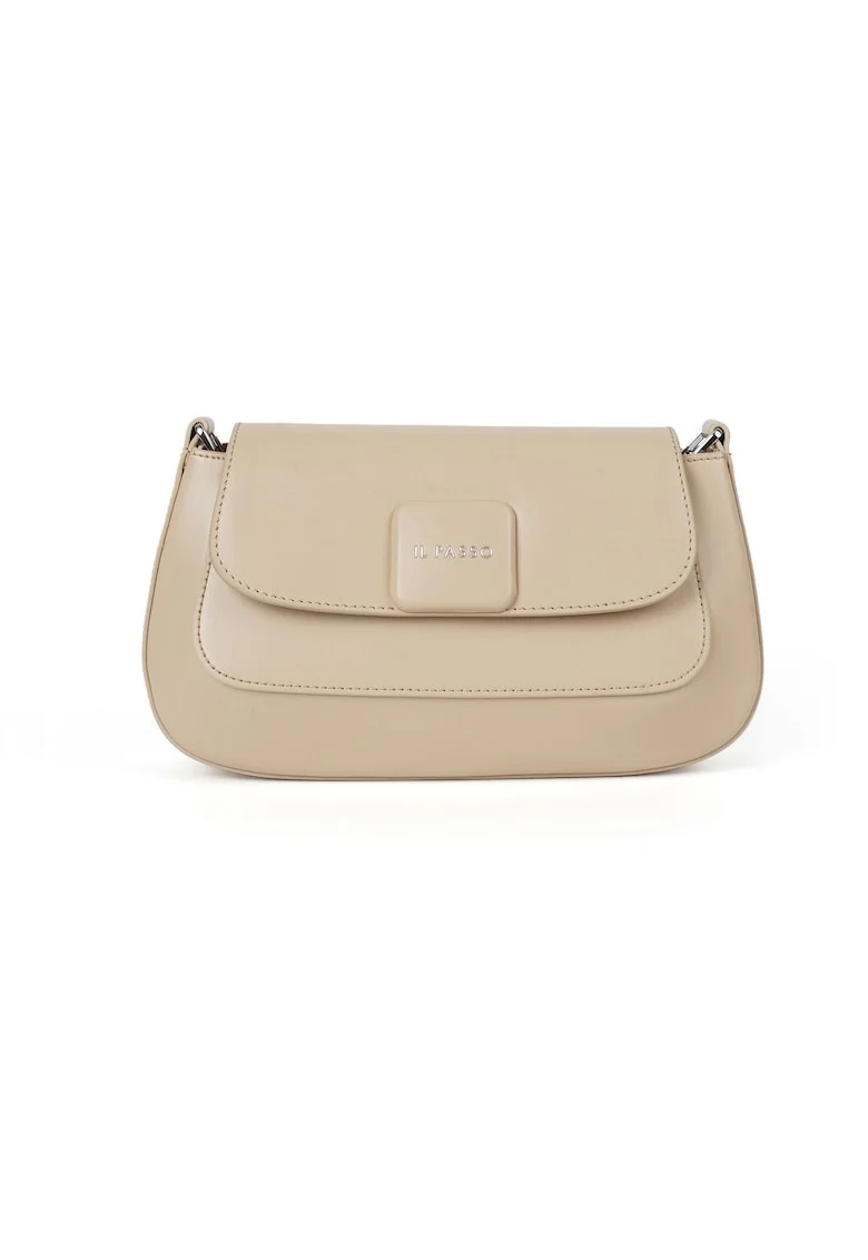 Geantă din piele crossbody Kori, Bej, Lungime: 26.5 cm Inaltime: 13 cm Adancime: 11 cm