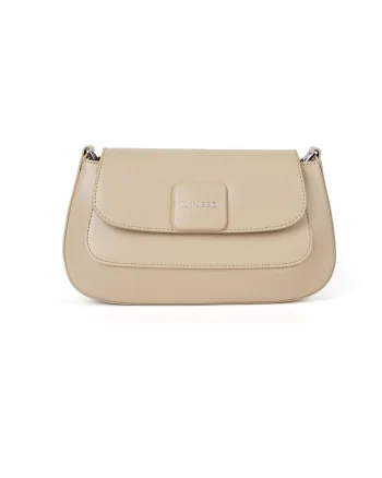 Geantă din piele crossbody Kori, Bej, Lungime: 26.5 cm Inaltime: 13 cm Adancime: 11 cm