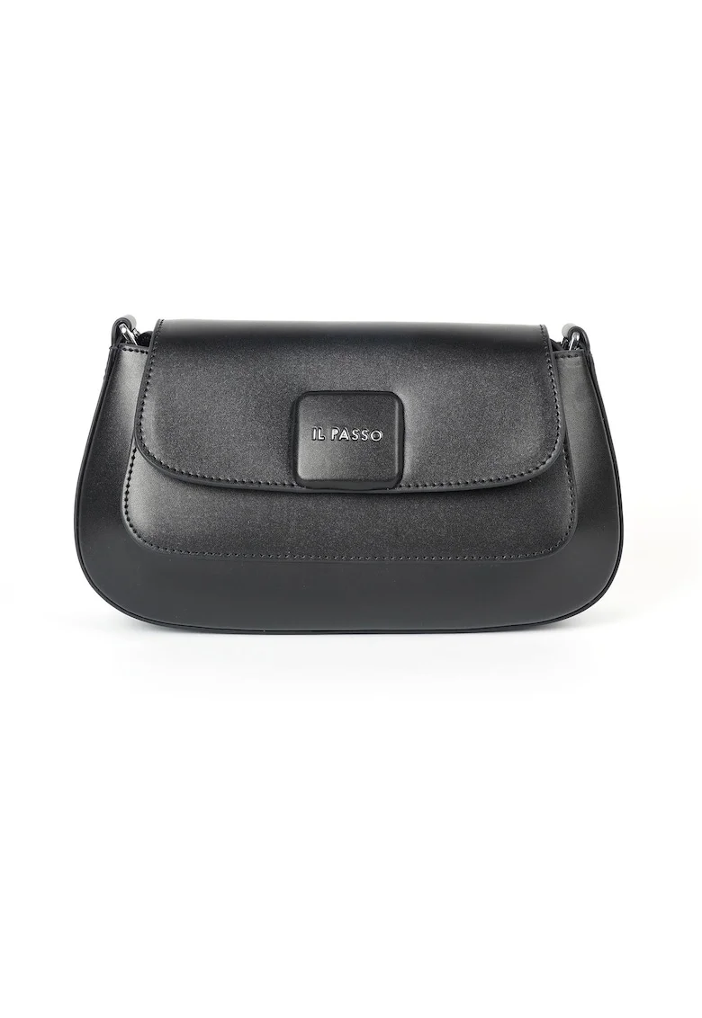 Geantă din piele crossbody Kori, Negru, Lungime: 26.5 cm Inaltime: 13 cm Adancime: 11 cm