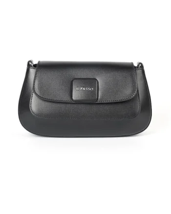 Geantă din piele crossbody Kori, Negru, Lungime: 26.5 cm Inaltime: 13 cm Adancime: 11 cm