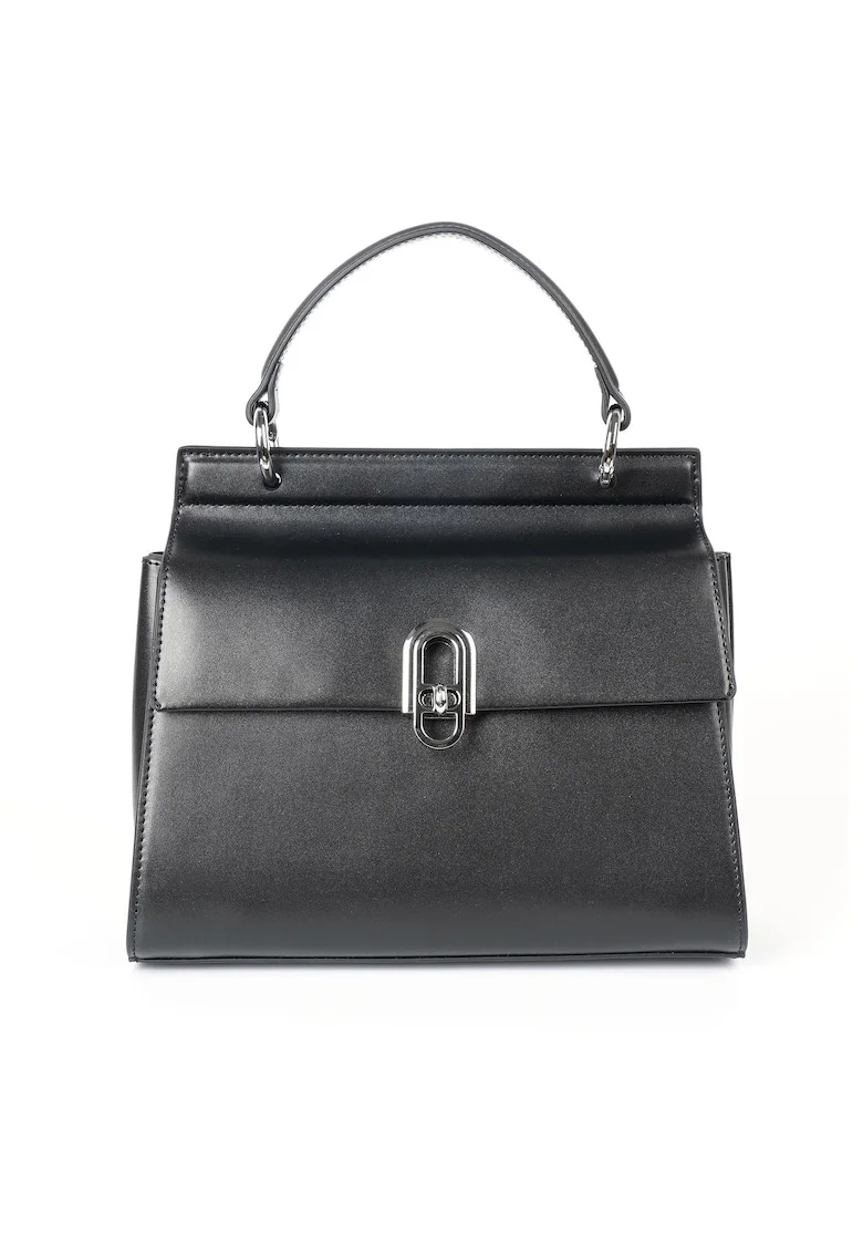 Geanta crossbody din piele Jestine, Negru, 25 cm x 23 cm x 11 cm