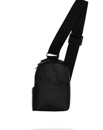 Geanta crossbody unisex de piele ecologica, Negru
