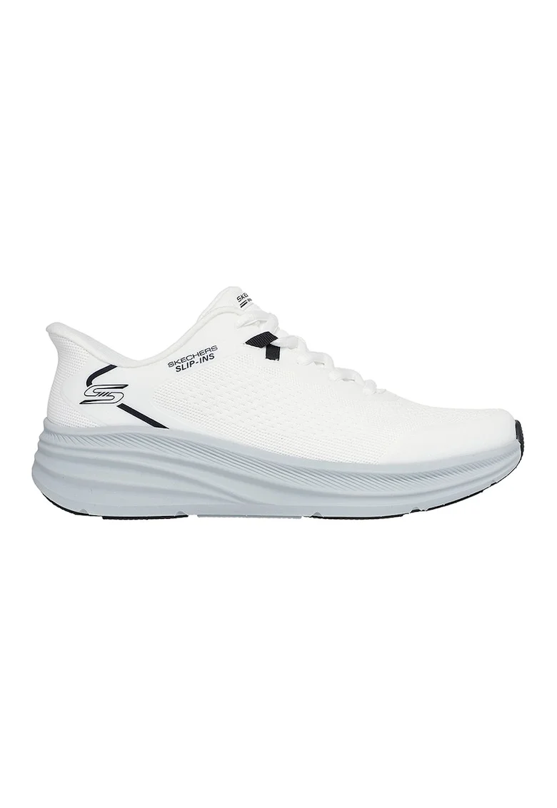 Pantofi sport Slip-ins™ Bobs Skillz, Gri deschis/Negru stins/Alb murdar