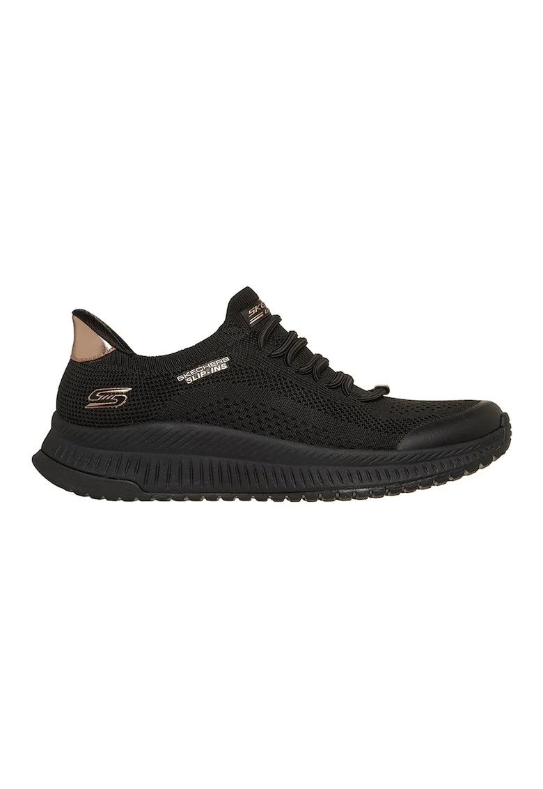 Pantofi sport slip-ins din plasa Bobs squad 4, Auriu/Negru