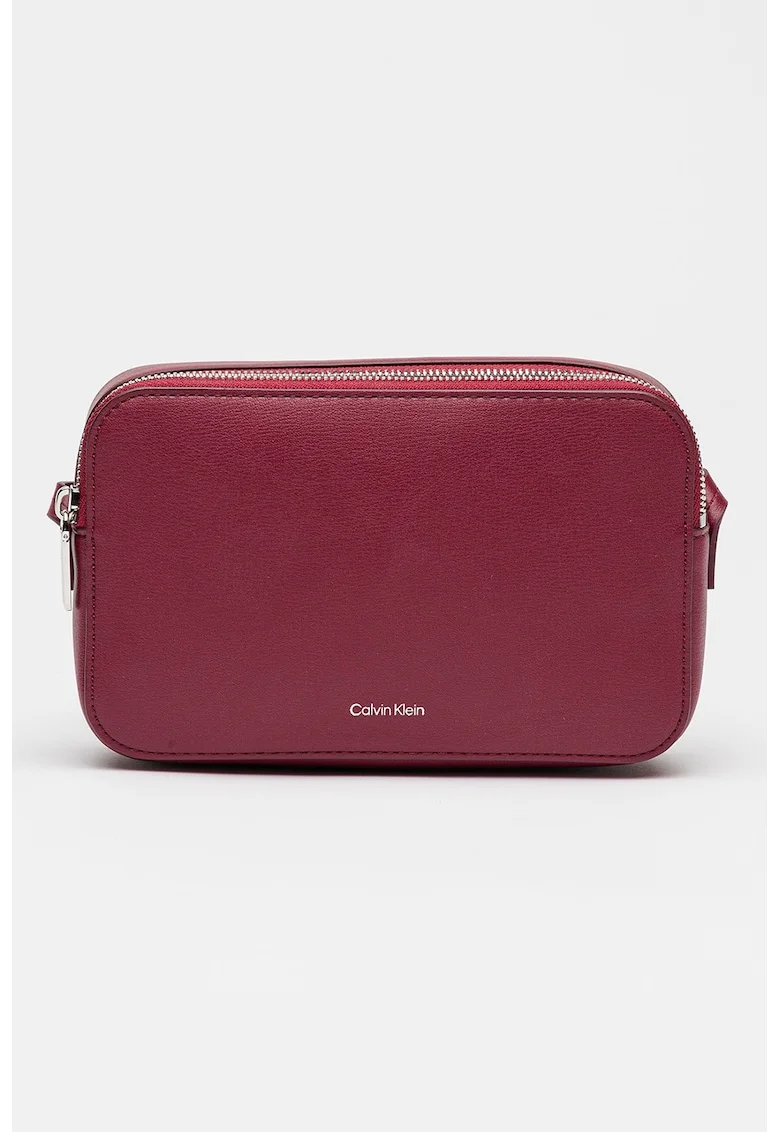 Geanta crossbody de piele ecologica cu bareta ajustabila Foil, Violet prafuit