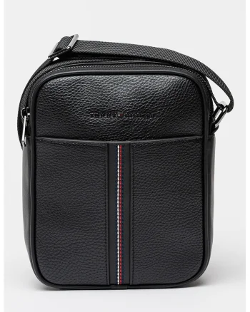 Geanta crossbody de piele ecologica Central, Negru