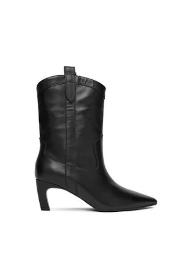 Botine dama  slip-on, Negru