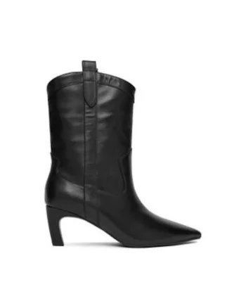 Botine dama  slip-on, Negru